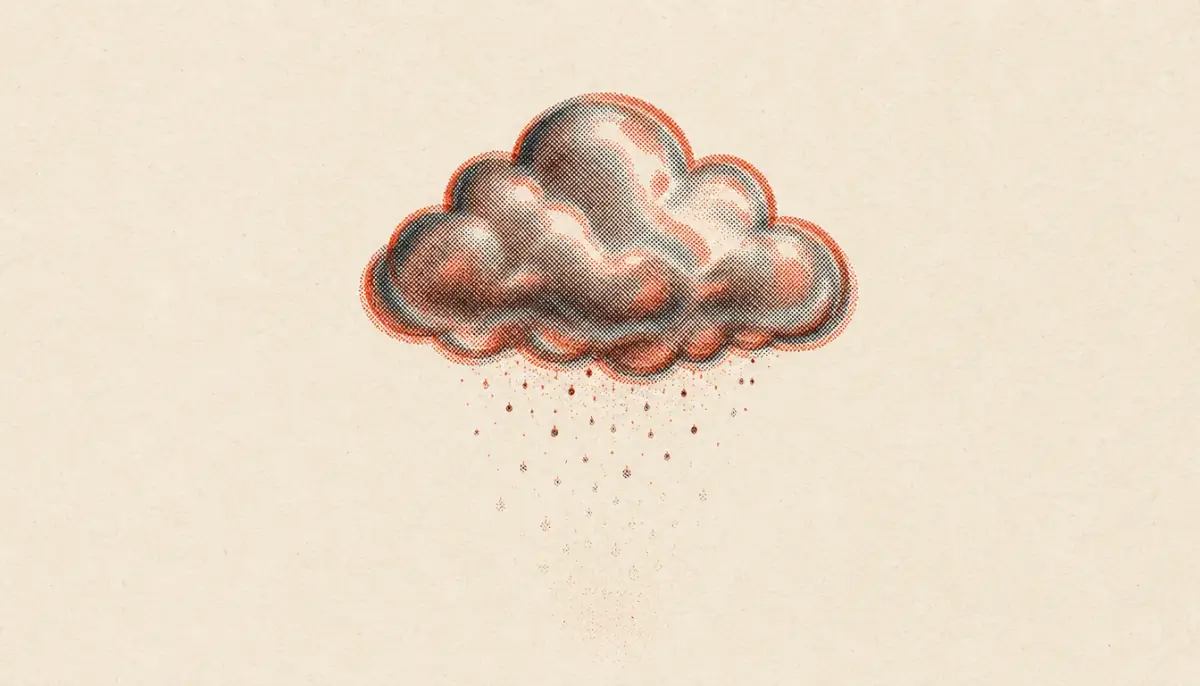 Glass storm cloud illustrating motivation as weather in discipline vs motivation