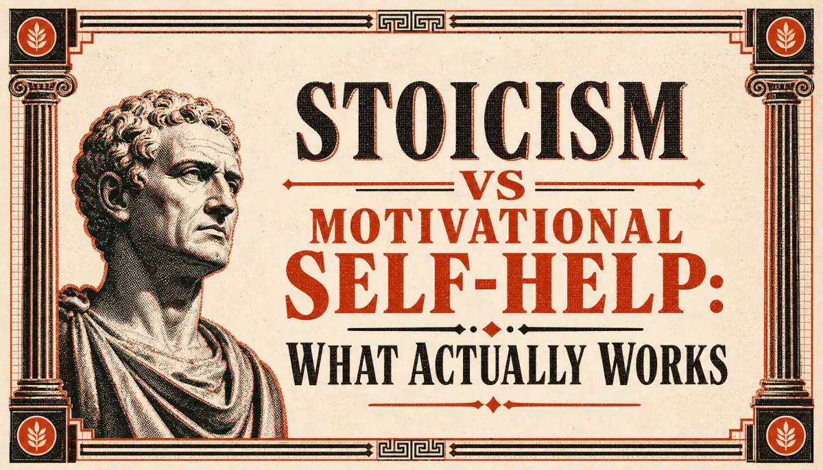 Stoicism vs Motivational Self-Help: What Actually Works