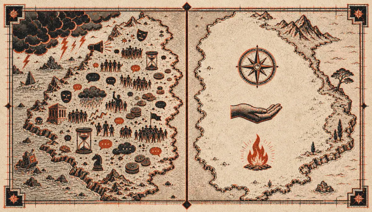 Graphic map of control versus non-control central to inner citadel stoicism