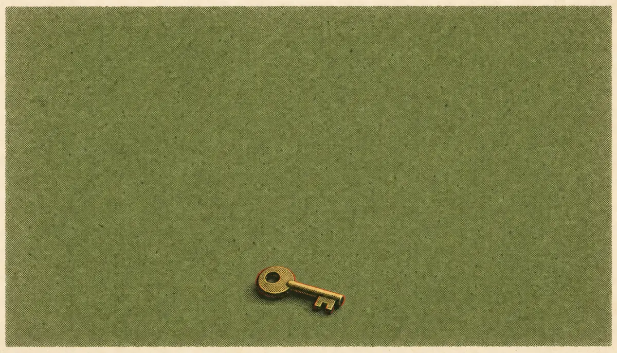A small key symbolizing the doorway action in how to stop being lazy and undisciplined