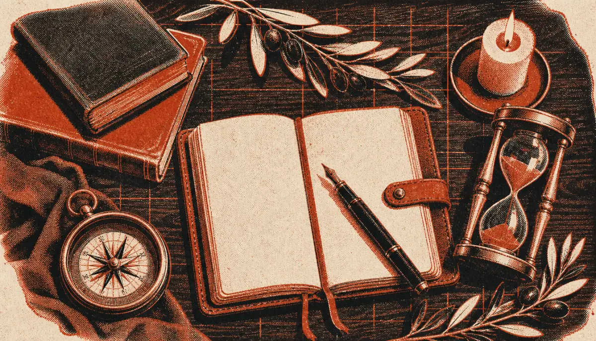 Stoic reflection objects illustrating mental discipline in how to build real confidence as a man