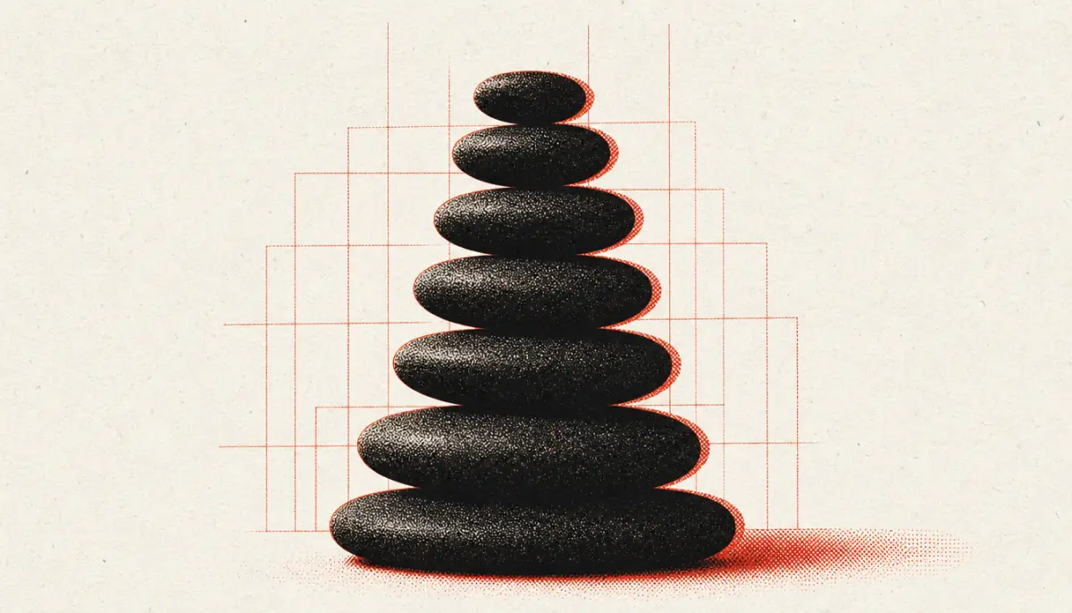 Stacked stones representing the seven-step framework for how to build a legacy