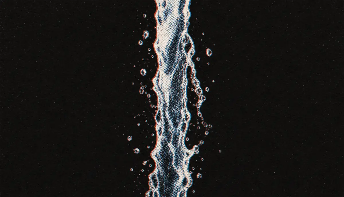 Cold water symbolizing the physical pillar of a masculine morning routine