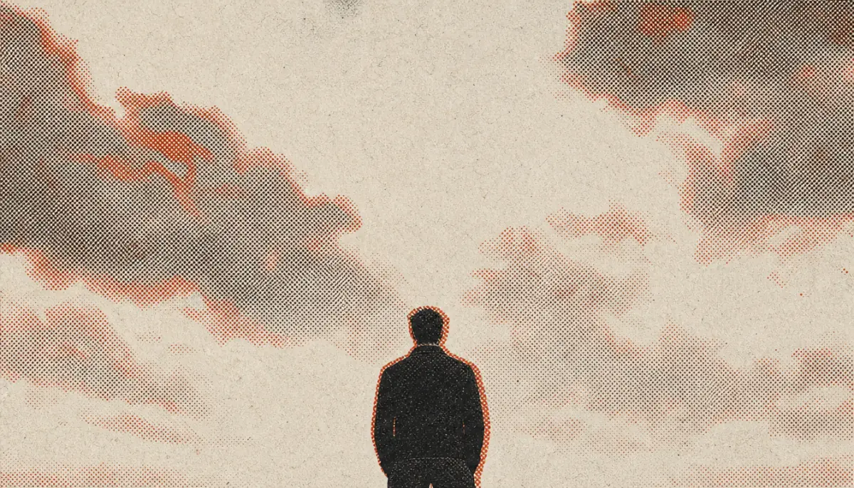 Solitary figure representing restrained masculinity from marcus aurelius meditations lessons