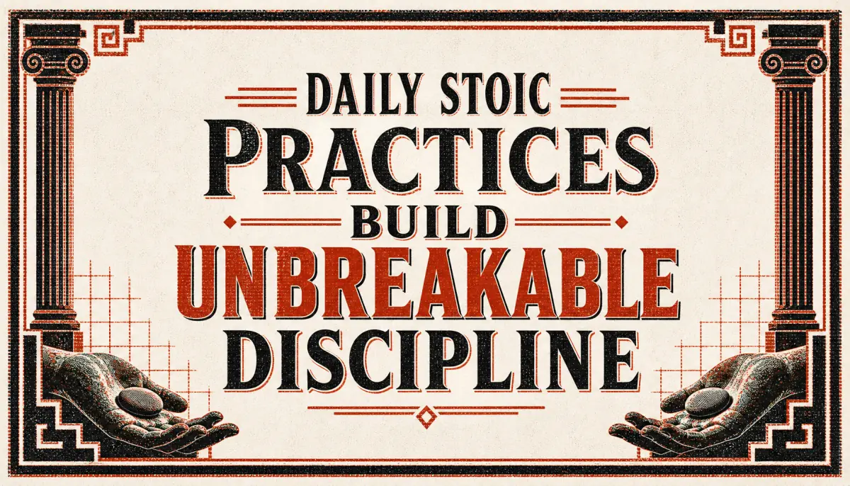 Daily Stoic Practices Build Unbreakable Discipline
